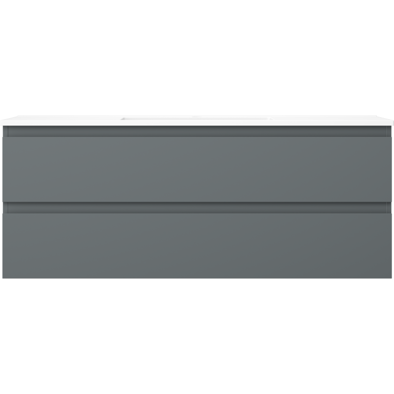 Mexen Orio koupelnová skříňka 120 cm s umyvadlem Otis, 2 zásuvky, grafit mat/bílá mat - 91A10-12047-2-BFF66-W18M01