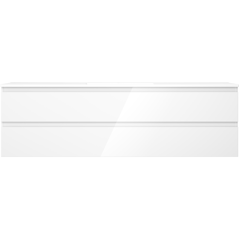 Mexen Orio koupelnová skříňka 160 cm s umyvadlem Otis, 2 zásuvky, bílý lesk - 91A10-16047-2-BFF00-W18M00