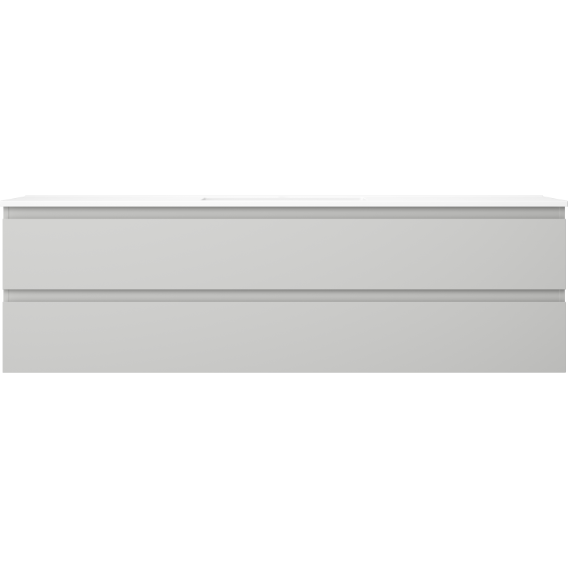 Mexen Orio koupelnová skříňka 160 cm s umyvadlem Otis, 2 zásuvky, šedá mat/bílá mat - 91A10-16047-2-BFF62-W18M01