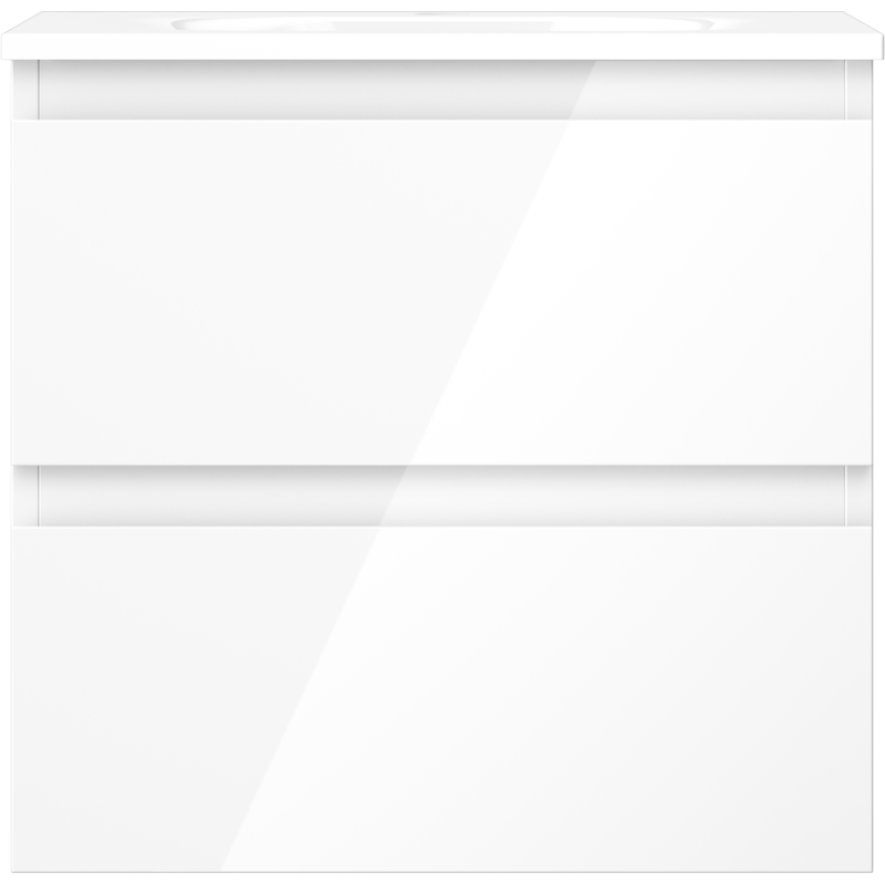 Mexen Orio koupelnová skříňka 50 cm s umyvadlem Vela, 2 zásuvky, bílý lesk - 91A10-05047-2-BFF00-W23M00