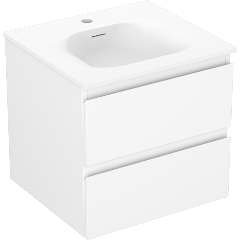 Mexen Orio koupelnová skříňka 50 cm s umyvadlem Vela, 2 zásuvky, bílá mat - 91A10-05047-2-BFF01-W23M01