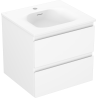 Mexen Orio koupelnová skříňka 50 cm s umyvadlem Vela, 2 zásuvky, bílá mat - 91A10-05047-2-BFF01-W23M01
