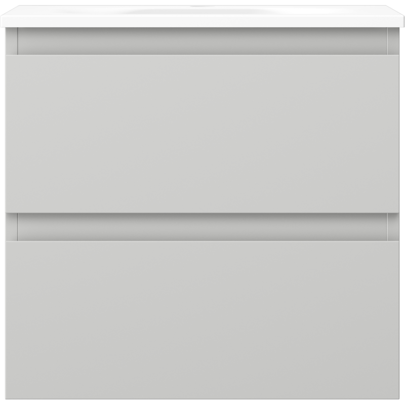 Mexen Orio koupelnová skříňka 50 cm s umyvadlem Vela, 2 zásuvky, šedá mat/bílá mat - 91A10-05047-2-BFF62-W23M01