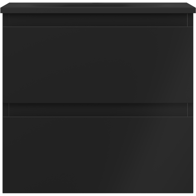 Mexen Orio koupelnová skříňka 50 cm s umyvadlem Vela, 2 zásuvky, černá mat - 91A10-05047-2-BFF71-W23M71