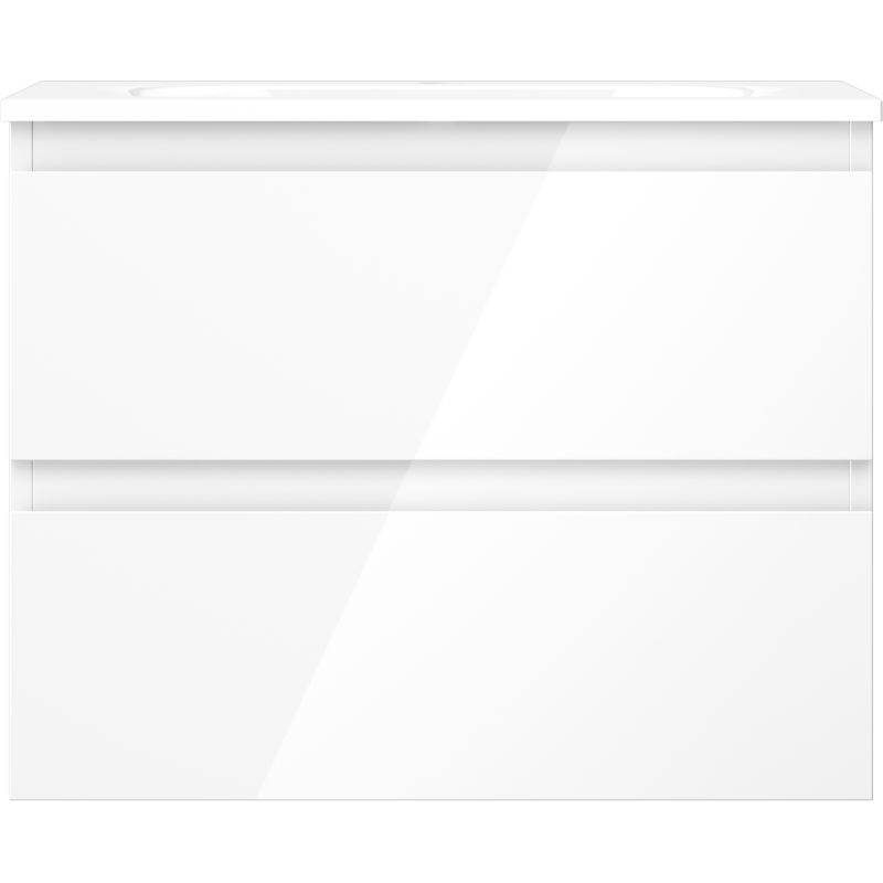 Mexen Orio koupelnová skříňka 60 cm s umyvadlem Vela, 2 zásuvky, bílý lesk - 91A10-06047-2-BFF00-W23M00