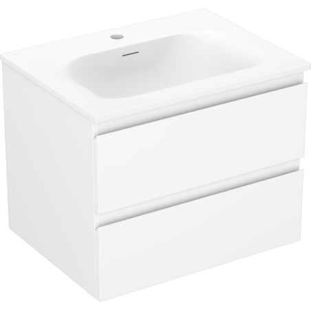 Mexen Orio koupelnová skříňka 60 cm s umyvadlem Vela, 2 zásuvky, bílá mat - 91A10-06047-2-BFF01-W23M01