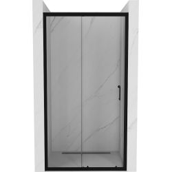 Mexen Apia rozsouvací sprchové dveře 110 cm, Průhledné, Černá - 845-110-000-70-00