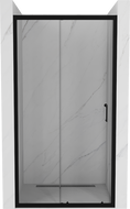 Mexen Apia posuvné sprchové dveře 125 cm, transparentní, černé - 845-125-000-70-00