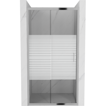 Mexen Apia posuvné sprchové dveře 105 cm, pruhy, chrom - 845-105-000-01-20