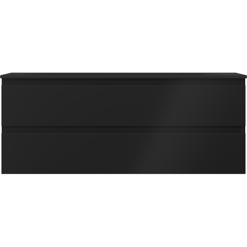 Mexen Orio koupelnová skříňka 120 cm s umyvadlem Vela, 2 zásuvky, černá mat - 91A10-12047-2-BFF71-W23M71