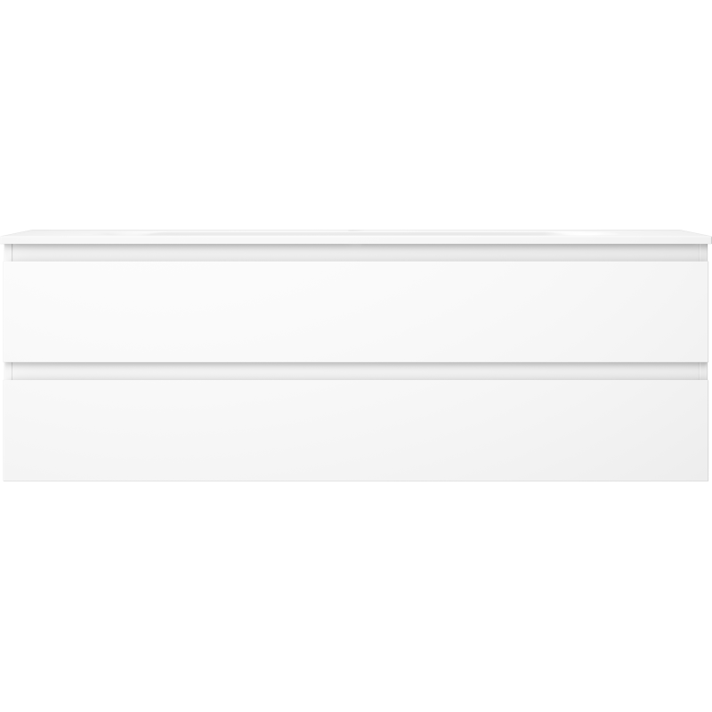 Mexen Orio koupelnová skříňka 140 cm s umyvadlem Vela, 2 zásuvky, bílá mat - 91A10-14047-2-BFF01-W23M01