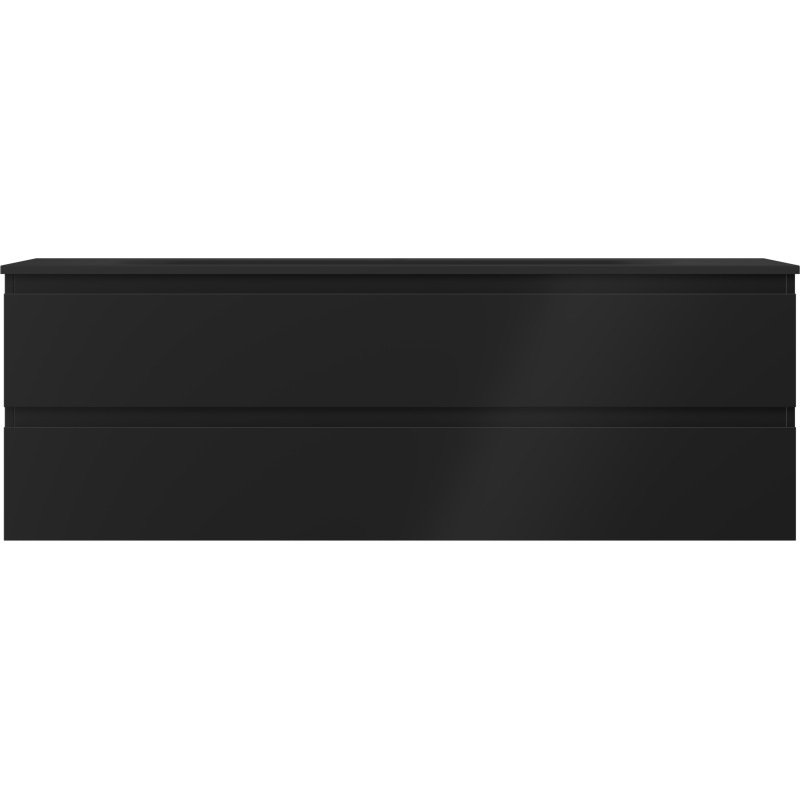 Mexen Orio koupelnová skříňka 140 cm s umyvadlem Vela, 2 šuplíky, černý mat - 91A10-14047-2-BFF71-W23M71