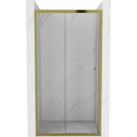 Mexen Apia rozsouvací sprchové dveře 115 cm, Průhledné, Zlatá - 845-115-000-50-00