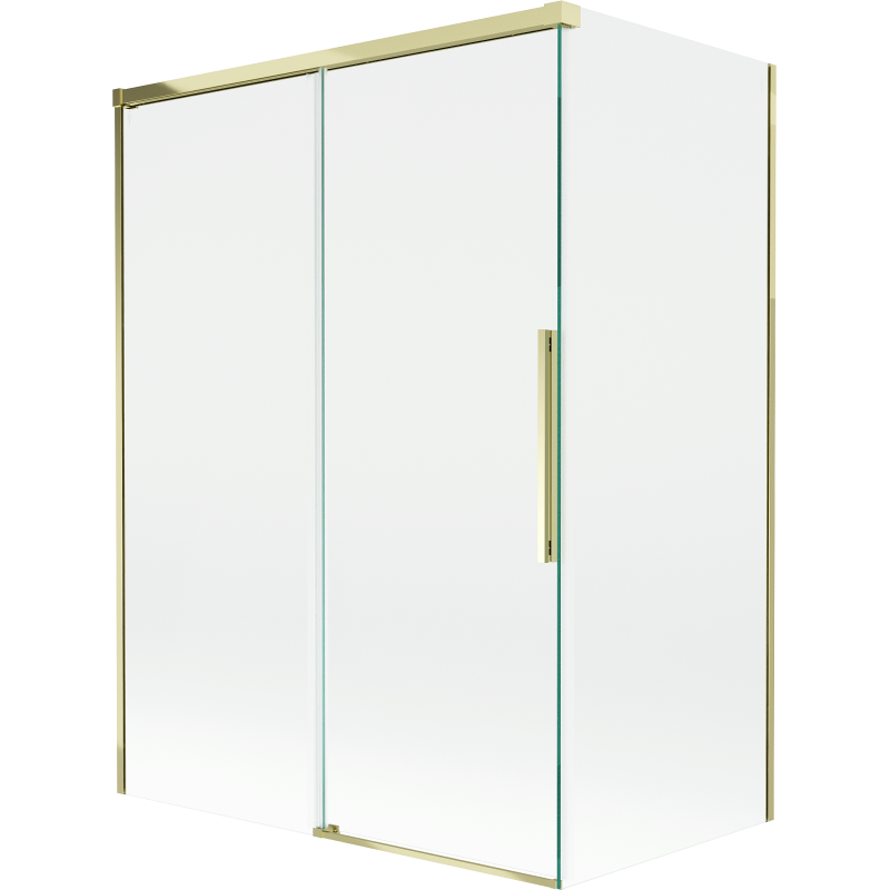 Mexen Rox 2křídlá sprchová zástěna 120 + 70 x 150 cm, transparentní, zlatá - 8C9-120-070-50-00