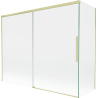 Mexen Rox vanová zástěna 2-křídlová posuvná 190 + 80 x 150 cm, transparentní, zlatá kartáčovaná - 8C9-190-080-55-00