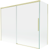 Mexen Rox posuvná vanová zástěna se 2 panely 190 + 90 x 150 cm, transparentní, kartáčovaná zlatá - 8C9-190-090-55-00