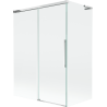 Mexen Rox L vanová zástěna 2-křídlová posuvná 120 + 70 x 150 cm, transparentní, chrom - 8C9L-120-070-01-00