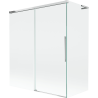Mexen Rox L vanová zástěna 2dílná posuvná 140 + 70 x 150 cm, transparentní, chrom - 8C9L-140-070-01-00