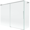 Mexen Rox L vana paravan 2-křídlový posuvný 190 + 80 x 150 cm, transparentní, chrom - 8C9L-190-080-01-00