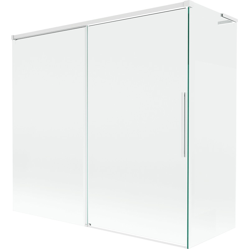 Mexen Rox L 2křídlové sprchové dveře 170 + 75 x 150 cm, transparentní, bílý - 8C9L-170-075-20-00