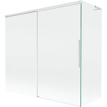 Mexen Rox L 2křídlové sprchové dveře 170 + 75 x 150 cm, transparentní, bílý - 8C9L-170-075-20-00