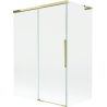 Mexen Rox L vanová zástěna 2-křídlová posuvná 120 + 70 x 150 cm, transparentní, zlatá - 8C9L-120-070-50-00
