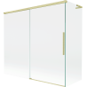 Mexen Rox L vanová zástěna 2-dílná posuvná 170 + 75 x 150 cm, průhledná, zlatě kartáčovaná - 8C9L-170-075-55-00