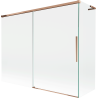Mexen Rox L vanová zástěna 2křídlová posuvná 190 + 80 x 150 cm, transparentní, růžové zlato - 8C9L-190-080-60-00