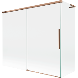 Mexen Rox L vanová zástěna 2-křídlová posuvná 180 + 90 x 150 cm, transparentní, růžové zlato - 8C9L-180-090-60-00