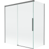 Mexen Rox posuvná vanová zástěna 2-křídlová 140 + 70 x 150 cm, transparentní, gun metal - 8C9-140-070-95-00