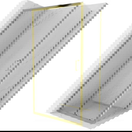 Mexen Apia sprchová kabina posuvná 95 x 100 cm, transparentní, zlatá - 840-095-100-50-00