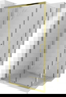 Mexen Apia sprchová kabina posuvná 100 x 80 cm, transparentní, zlatá - 840-100-080-50-00