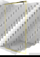 Mexen Apia posuvná sprchová kabina 100 x 100 cm, transparentní, zlatá - 840-100-100-50-00