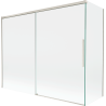 Mexen Rox sprchová zástěna 2-křídlová posuvná 190 + 90 x 150 cm, transparentní, kartáčovaný nikl - 8C9-190-090-97-00