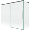 Mexen Rox L vanová zástěna 2-křídlová posuvná 180 + 90 x 150 cm, transparentní, tmavý kov - 8C9L-180-090-95-00