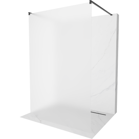 Mexen Kioto volně stojící sprchová stěna 120 x 200 cm, matné sklo 8 mm, černá - 800-120-002-70-30