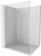 Mexen Kioto Sprchová stěna Walk-in 130 x 200 cm, průhledná 8 mm, bílá - 800-130-101-20-00