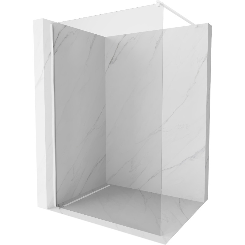 Mexen Kioto Sprchová zástěna Walk-in 150 x 200 cm, transparentní 8 mm, bílá - 800-150-101-20-00