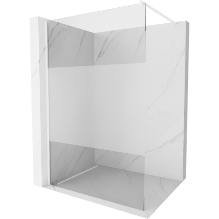 Mexen Kioto Sprchová stěna Walk-in 70 x 200 cm, čirá/matná 8 mm, bílá - 800-070-101-20-35