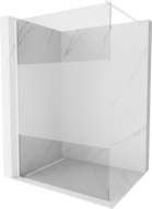Mexen Kioto sprchová zástěna Walk-in 70 x 200 cm, transparentní/matný 8 mm, bílá - 800-070-101-20-35
