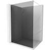 Mexen Kioto sprchová stěna Walk-in 70 x 200 cm, grafit 8 mm, bílá - 800-070-101-20-40