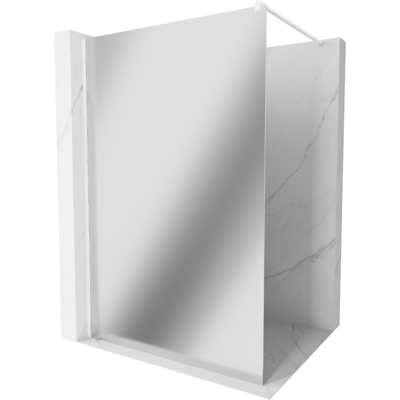 Mexen Kioto sprchová stěna Walk-in 120 x 200 cm, zrcadlo 8 mm, bílá - 800-120-101-20-50