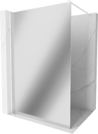 Mexen Kioto sprchová stěna Walk-in 120 x 200 cm, zrcadlo 8 mm, bílá - 800-120-101-20-50