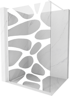 Mexen Kioto sprchová stěna Walk-in 100 x 200 cm, bílá vlna 8 mm, bílá - 800-100-101-20-97