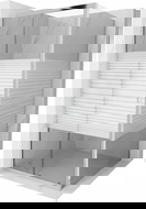 Mexen Apia sprchový kout posuvný 90 x 90 cm, bílé pruhy, chrom - 840-090-090-01-20