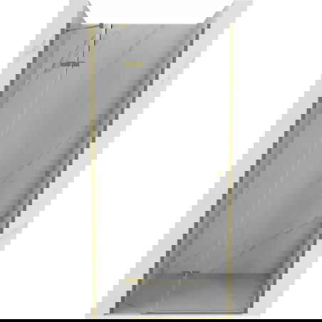 Mexen Roma sprchové dveře výklopné 70 cm, transparentní, zlaté - 854-070-000-50-00