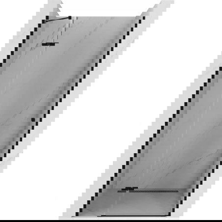 Mexen Roma sprchové dveře otočné 80 cm, průhledné, černé - 854-080-000-70-00