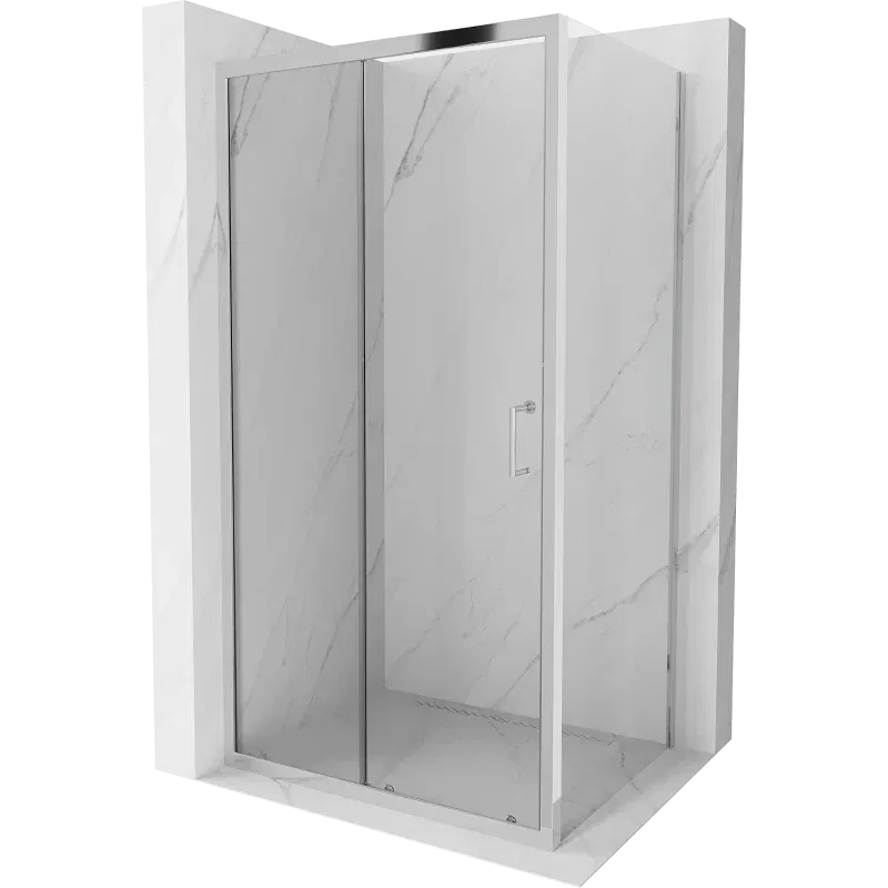 Mexen Apia sprchový kout posuvný 90 x 70 cm, průhledný, chrom - 840-090-070-01-00