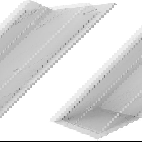 Mexen Roma sprchový kout s otevíráním 115 x 70 cm, transparentní, chrom - 854-115-070-01-00