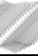 Mexen Roma sprchový kout 80 x 100 cm, transparentní, zlatý - 854-080-100-50-00